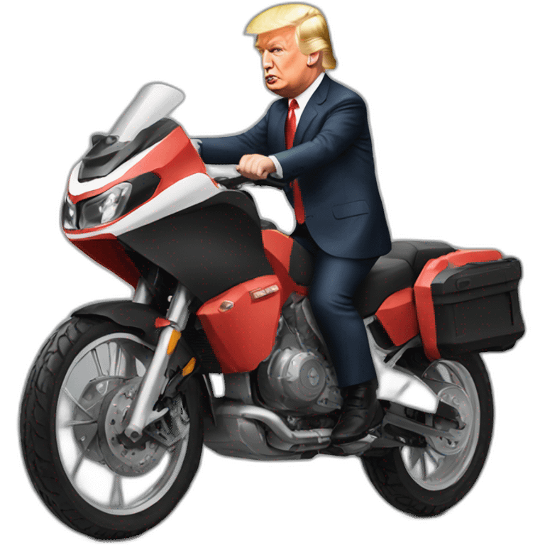 putin rides on trump emoji