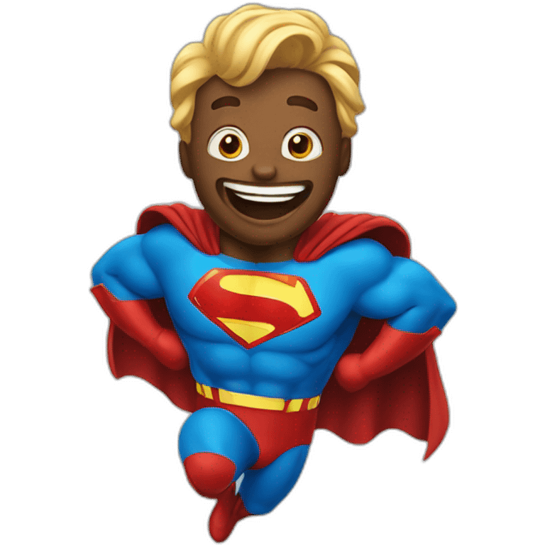 superhero having fun emoji