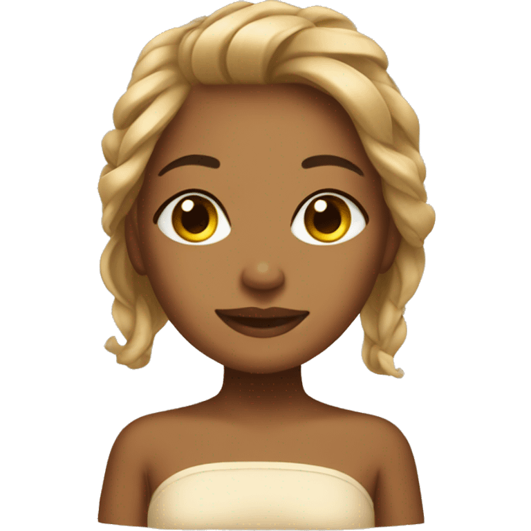 Tan girl spa emoji