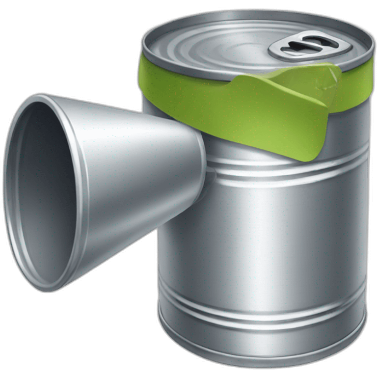 A tin can on the phone  emoji