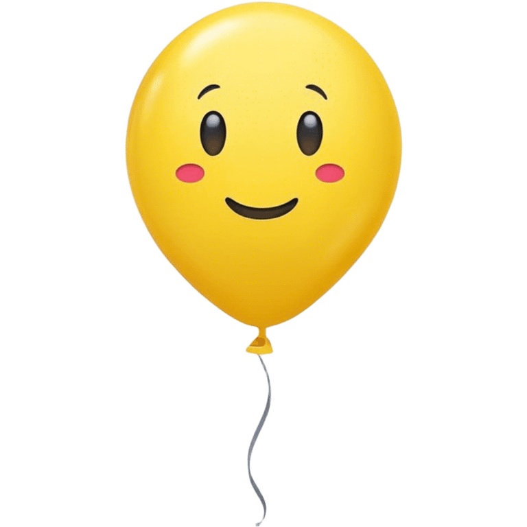 one yellow balloon emoji