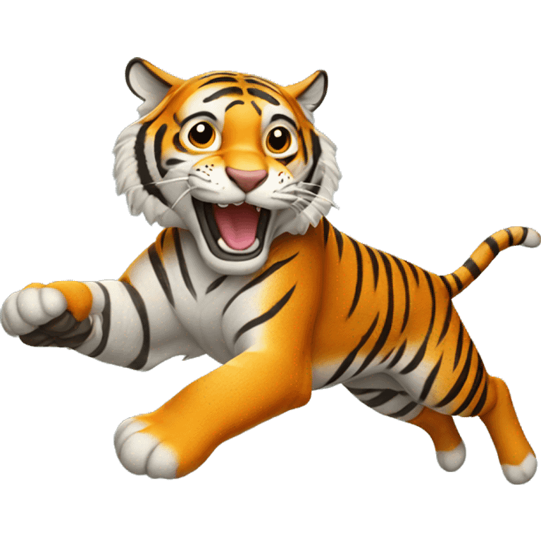 jumping tiger emoji