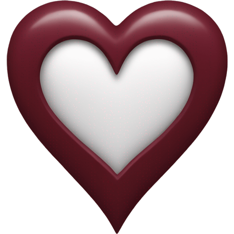 Maroon heart emoji