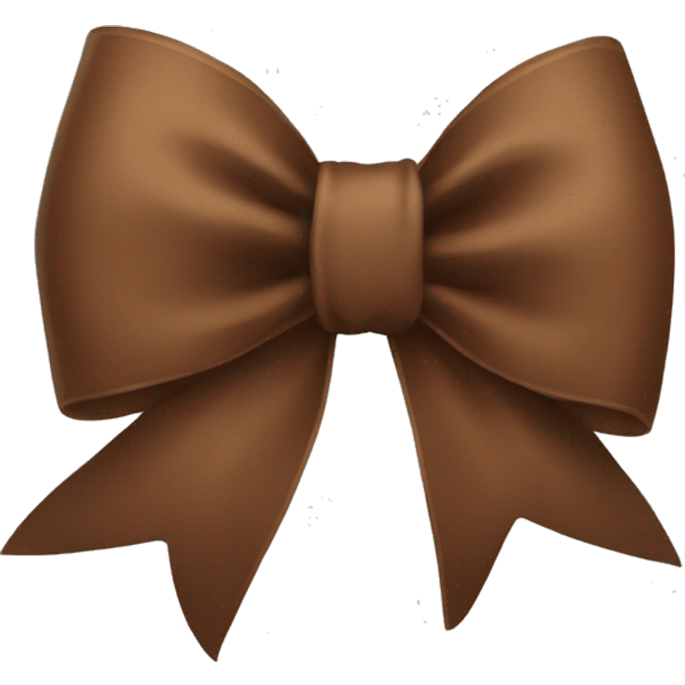 Brown bow emoji