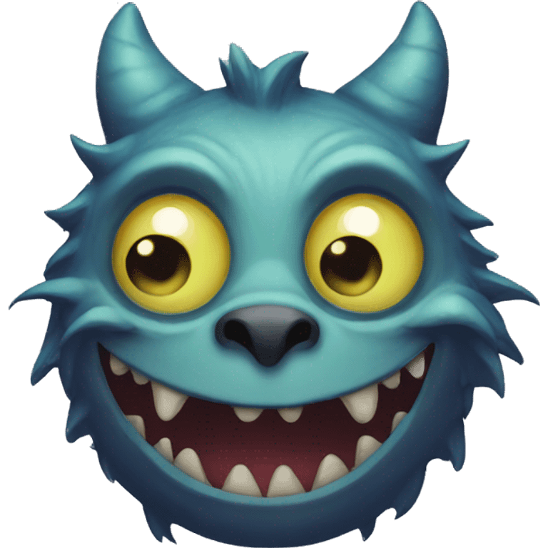 Monstre chat emoji