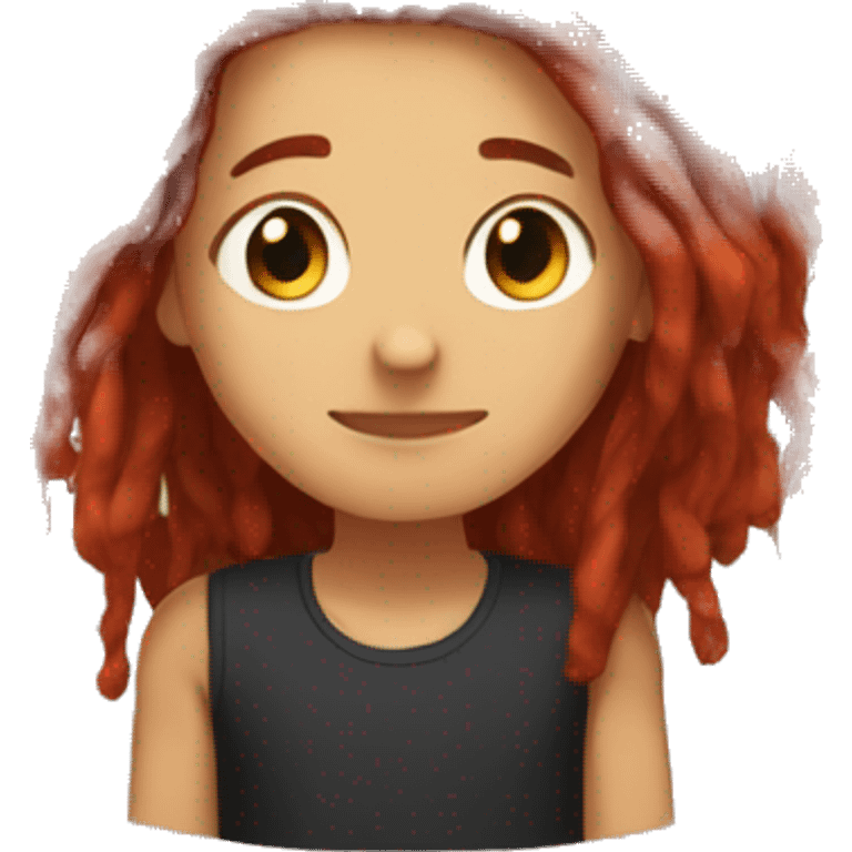 red hair girl dreadloc boy emoji