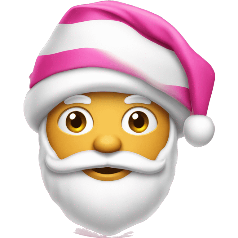 Pink Santa hat emoji