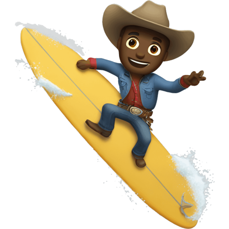 cowboy surfing  emoji