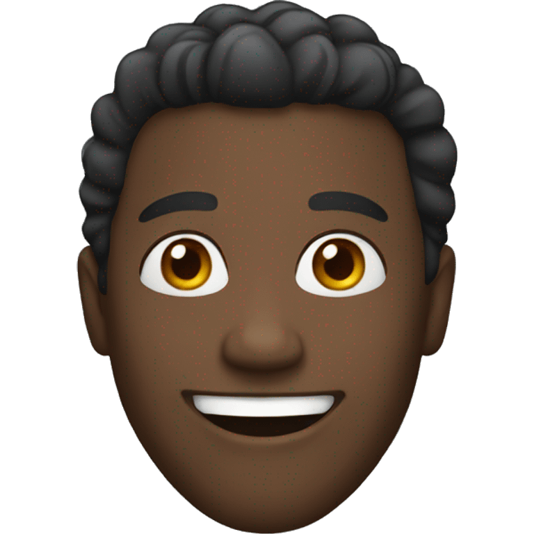 Black man smiling emoji