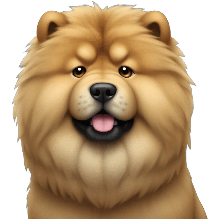 Fluffy chow chow  emoji