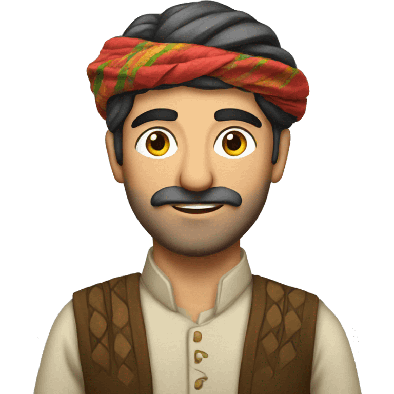 kurdish man with tradional dress emoji