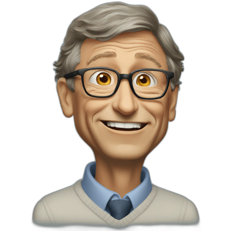 Bill Gates worring expression emoji