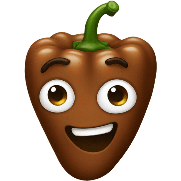 Brown pepper emoji