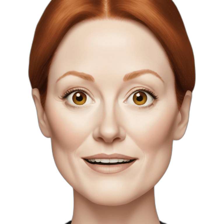 Julianne Moore portrait emoji