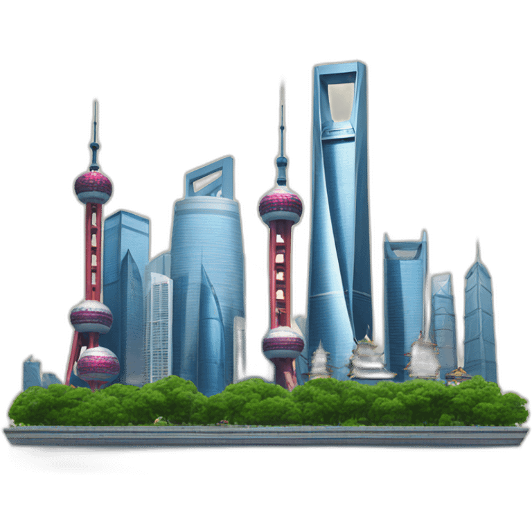 shanghai skyline emoji