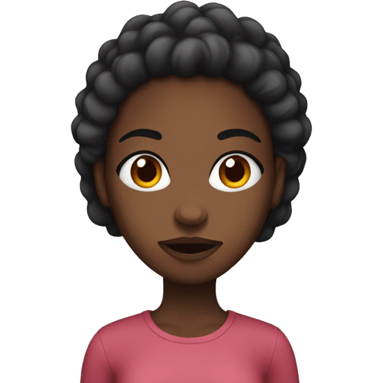 black girl mean mugging  emoji