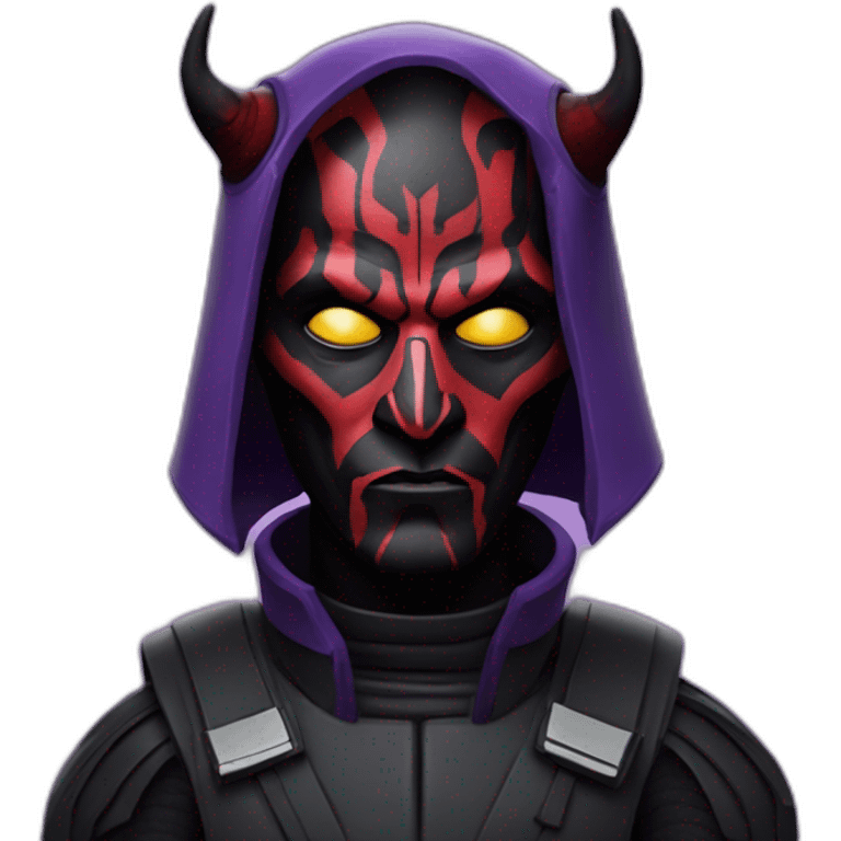 Darth Maul in a purple space suit  emoji