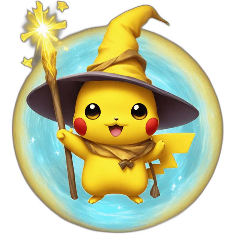 Pikachu Wizard emoji