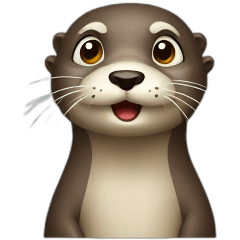 Confused otter emoji