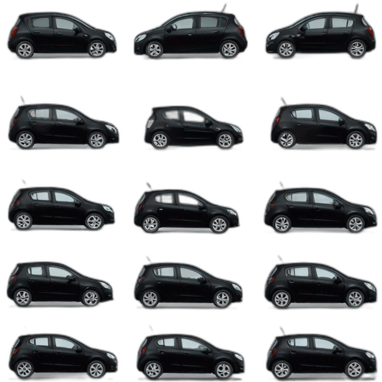 Opel corsa noire 5 portes 2008 emoji