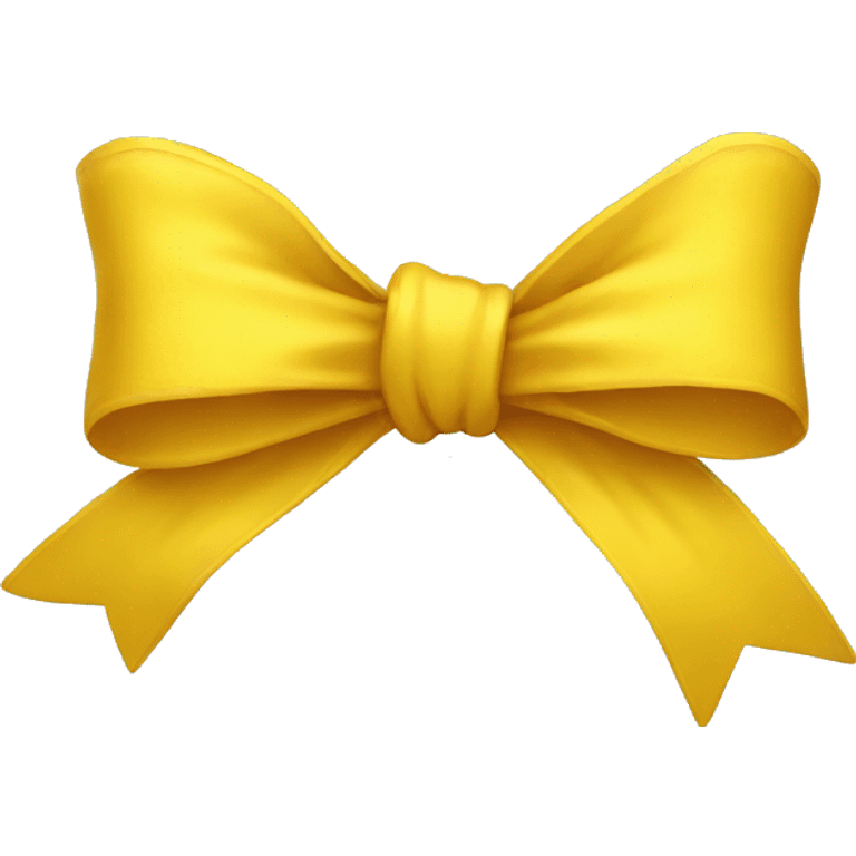 Yellow bow emoji