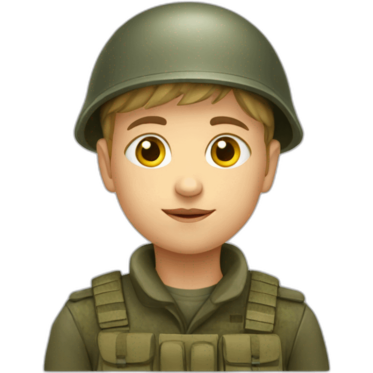 ukraine child soilder emoji