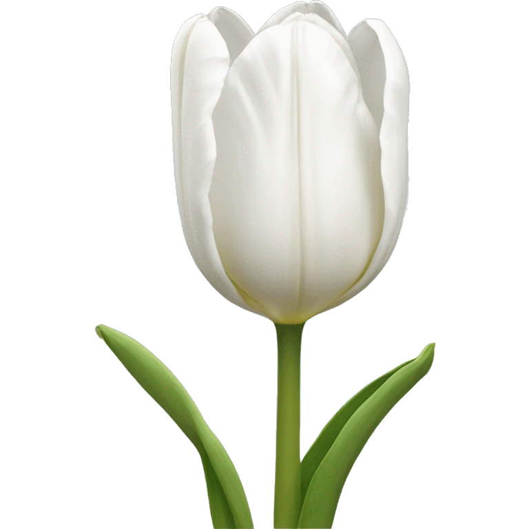 White tulipans  emoji