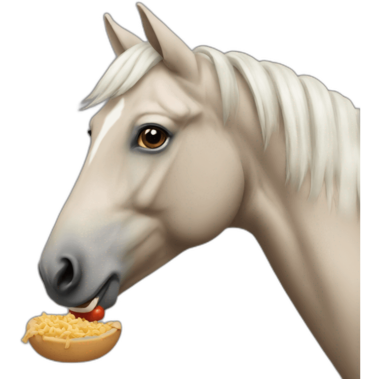 Eating-horse emoji