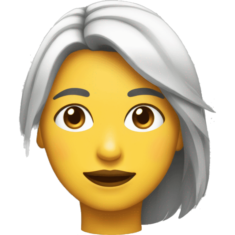 chica con la cara pixelada emoji