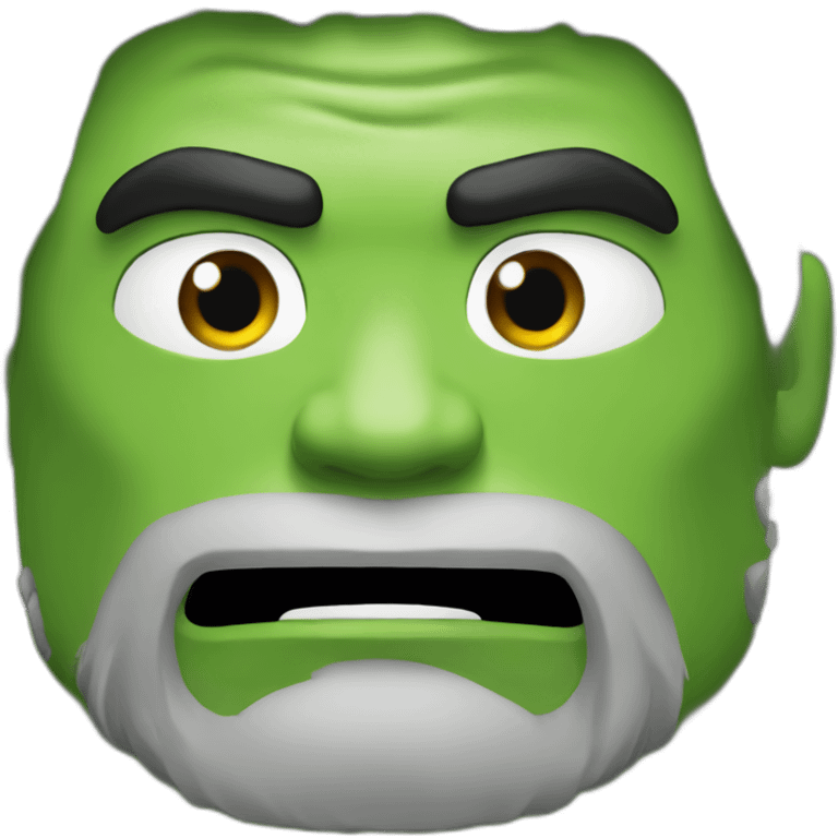 friendly hulk with black beard emoji