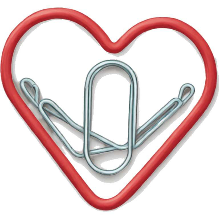 paper clip heart  emoji