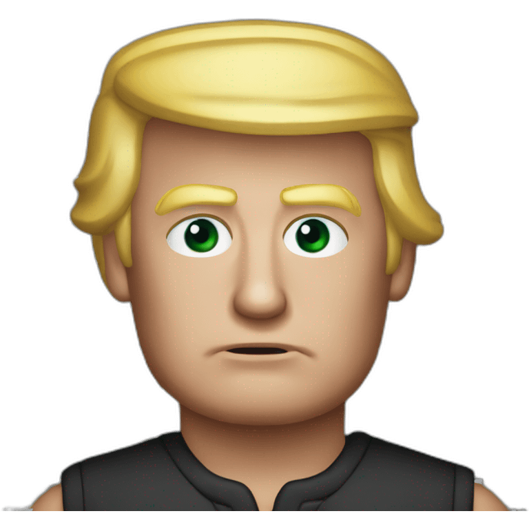 The mugshot of Donald trump emoji