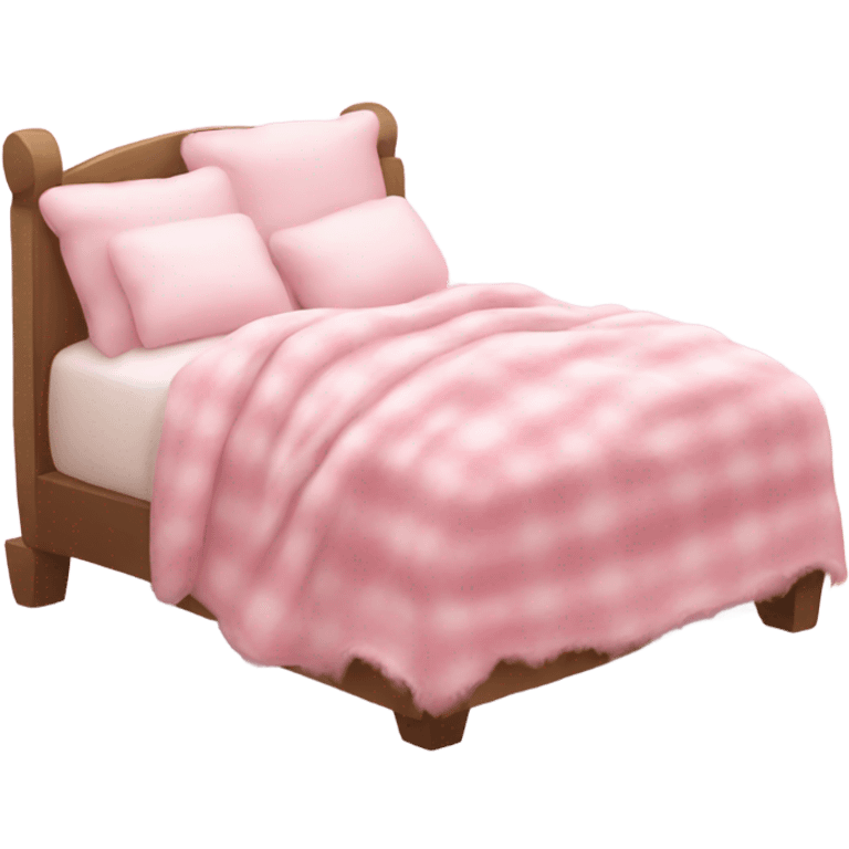 Pink cosy bed emoji