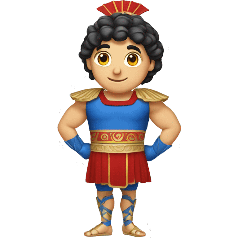 greek male dancer in evzone costume emoji