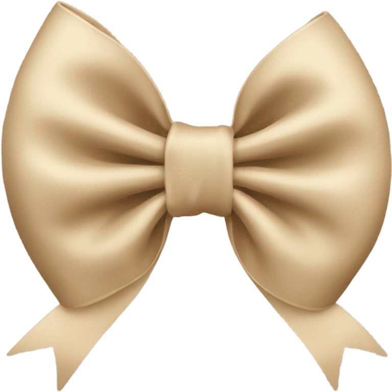 Beige bow emoji