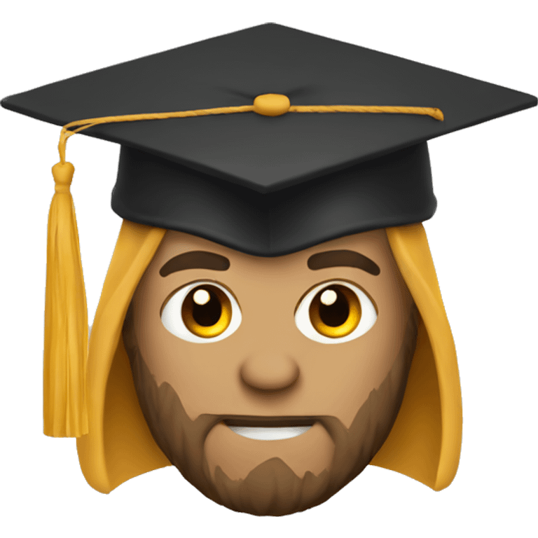 viking in graduation cap emoji