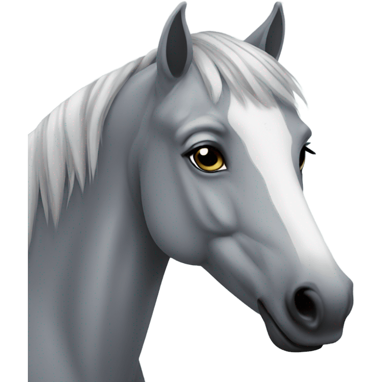 Grey horse  emoji