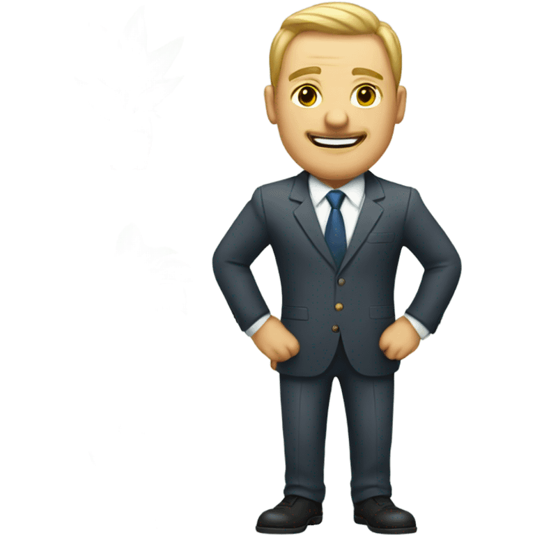 Boss with plants in office emoji