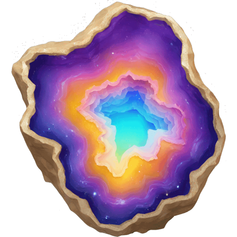 colorful geode emoji