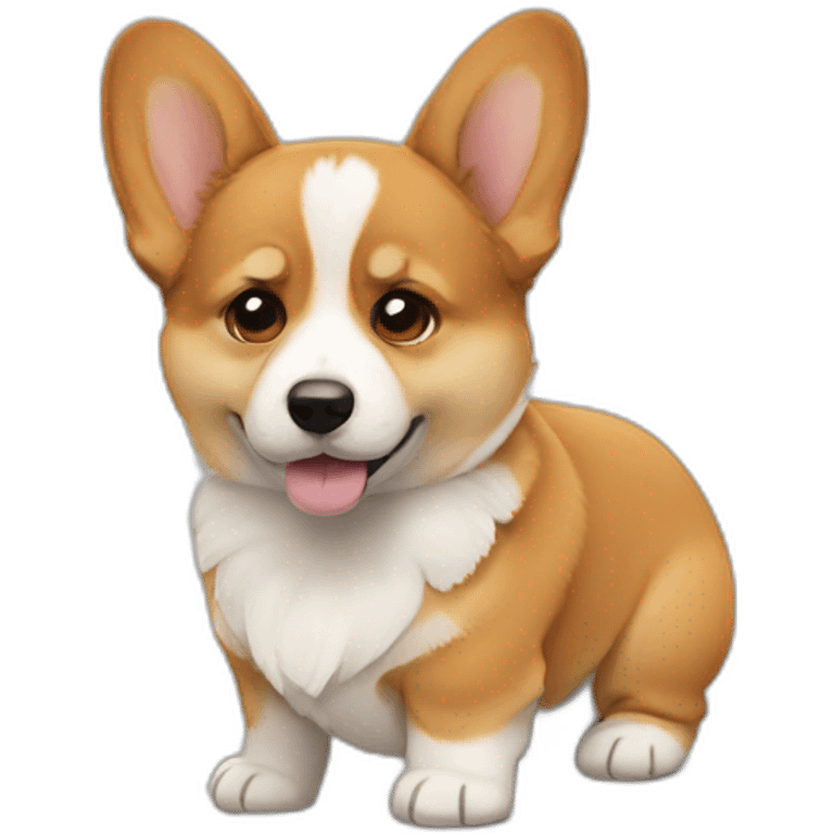 Corgi puppy sad emoji