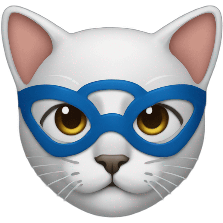 Cat wear spider man mask emoji emoji