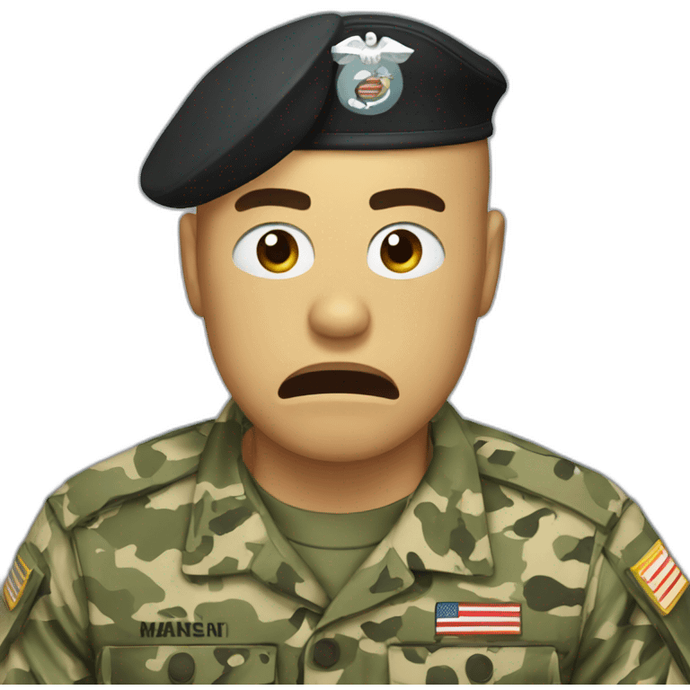 marine crying emoji