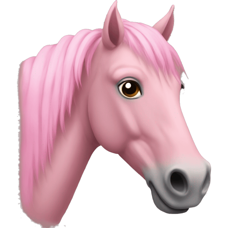 Un caballo rosa emoji