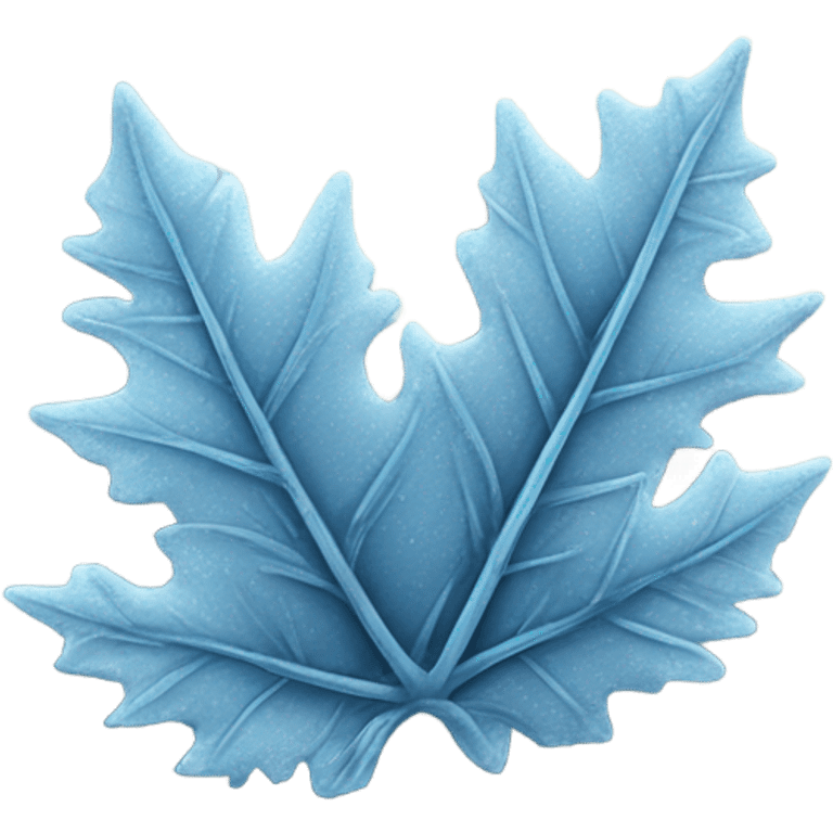 Frost on a leaf emoji