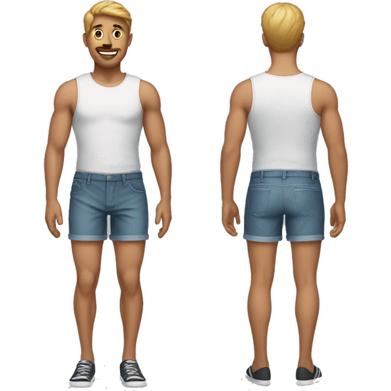 Man in short shorts emoji