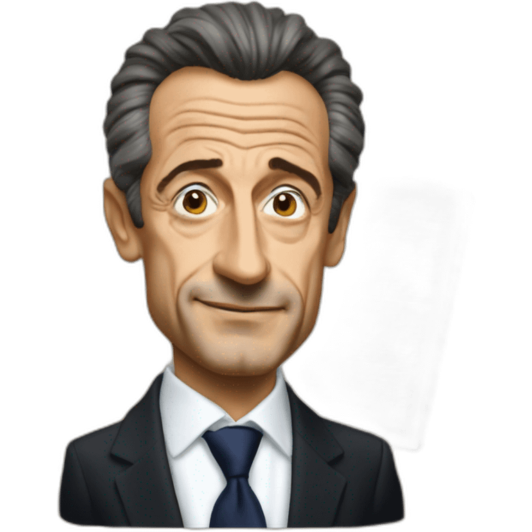 Sarkozy talk about his Audible book emoji