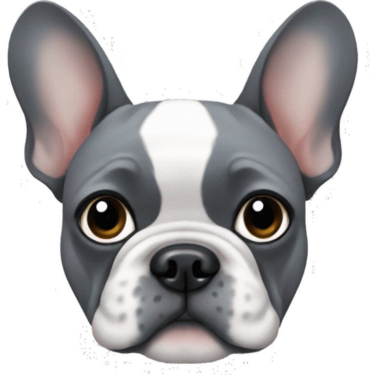 Grey frenchie  emoji