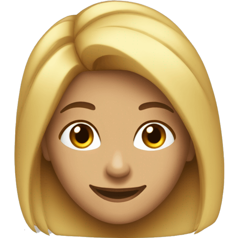 Mulher cabelo cacheado, sorriso simpático  emoji