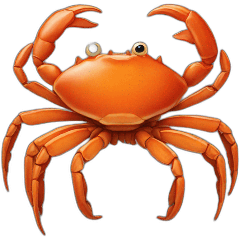 Crab on a spider emoji