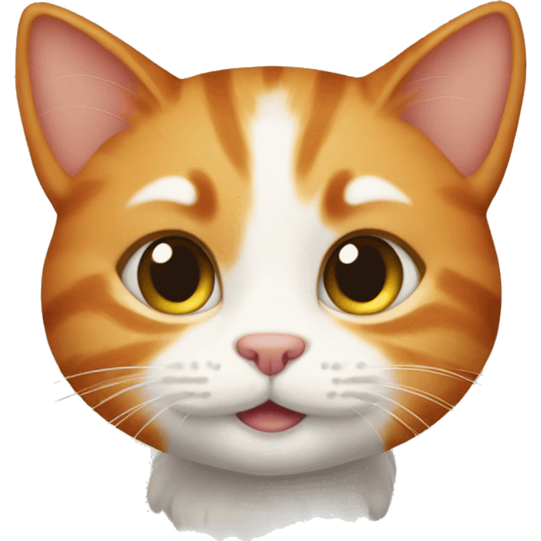 Cute ginger cat emoji